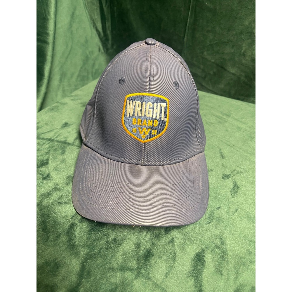 Wright Brand Bacon Blue Snapback Hat Headstart Style 1180 Promotional Cap Mens